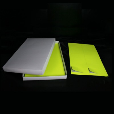 Fluorescent Colored Rectangle Labels Self Adhesive Stickers on A4 Sheets